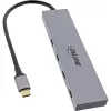 InLine USB 3.2 Gen.2 4 prievadų USB-C šakotuvas, aliumininis korpusas, OTG, 10 Gb/s