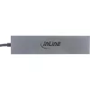 InLine USB 3.2 Gen.2 4 prievadų USB-C šakotuvas, aliumininis korpusas, OTG, 10 Gb/s