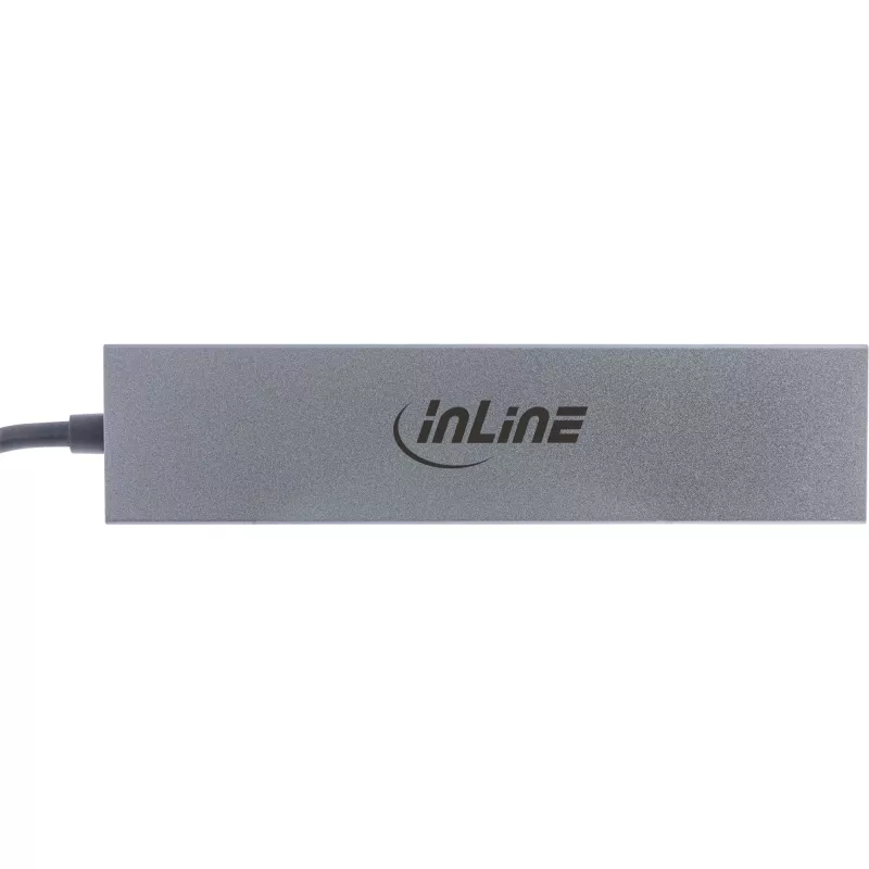 InLine USB 3.2 Gen.2 4 prievadų USB-C šakotuvas, aliumininis korpusas, OTG, 10 Gb/s