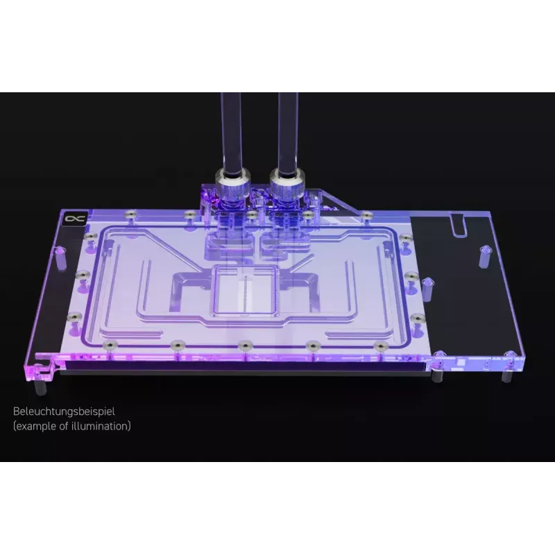 Vandens blokas su galine plokšte Alphacool Eisblock Aurora Akrilinis Aliuminis Varis Skaidrus