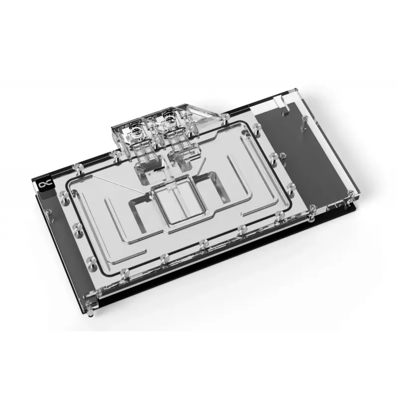 Vandens blokas su galine plokšte Alphacool Eisblock Aurora Akrilinis Aliuminis Varis Skaidrus