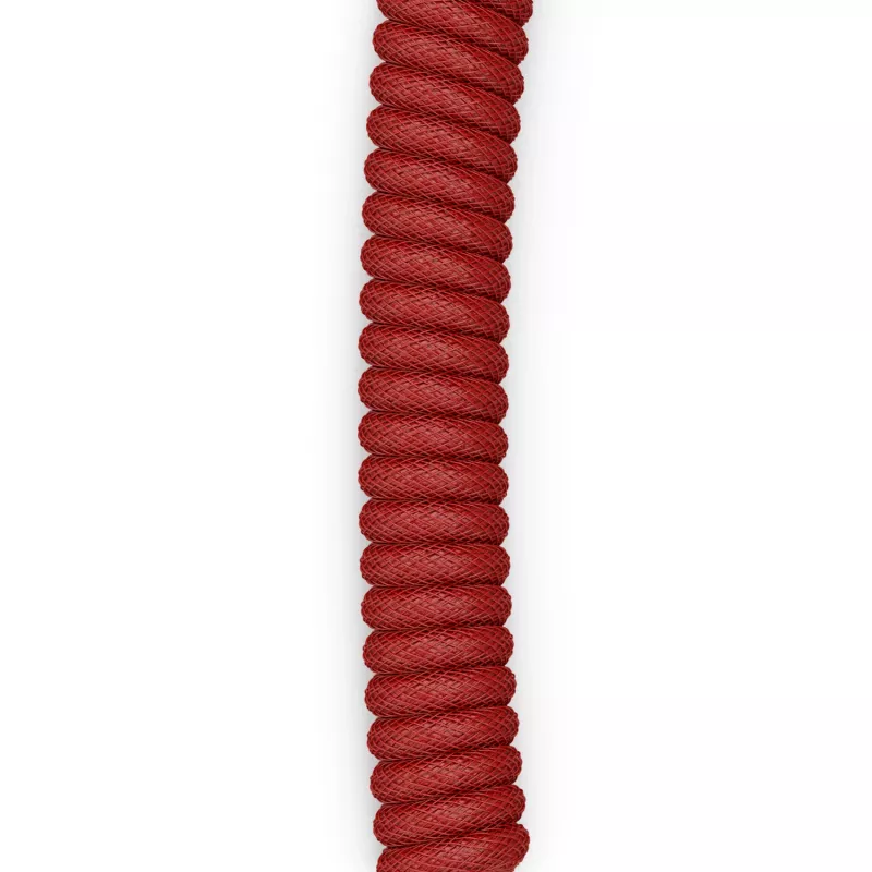 Susuktas USB laidas GLORIOUS GMMK Crimson Red – nuimamas klaviatūros laidas, spyruoklinis dizainas
