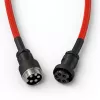 Susuktas USB laidas GLORIOUS GMMK Crimson Red – nuimamas klaviatūros laidas, spyruoklinis dizainas
