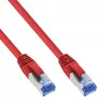 InLine Patch Laidas S/FTP PiMF Cat.6A halogen-free 500MHz raudonas 1m
