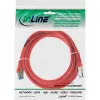 InLine Patch Laidas S/FTP PiMF Cat.6A halogen-free 500MHz raudonas 1m