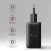 AXAGON ACU-PQ45 USB-C/USB-A 45W GaN greitasis įkroviklis (QC 3.0/4+, PD 3.0, PPS, AFC, FCP, SFC) juodas