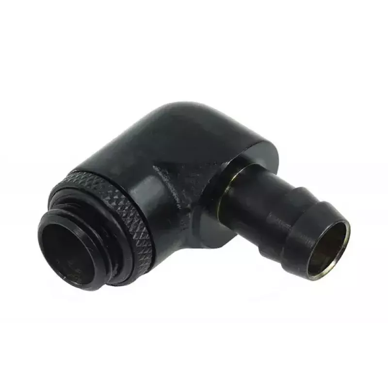 Alphacool 17136 žalvarinė jungtis juoda 35 mm plotis 17 mm gylis 29 mm aukštis