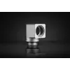 EK-Quantum Torque Micro Rotary 90° adapteris – žalvarinis, satino sidabro/titano apdaila, 20,8 mm aukštis, 16,5 mm skersmuo