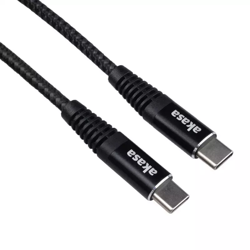 USB-C kabelis Akasa AK-CBUB54-10BK 1m juodas