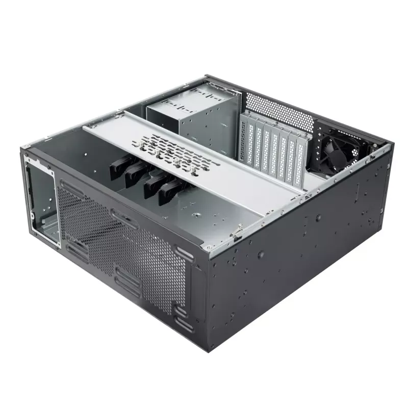 Serverio korpusas SilverStone RM46-502-I juodas ATX 1x80mm ventiliatorius