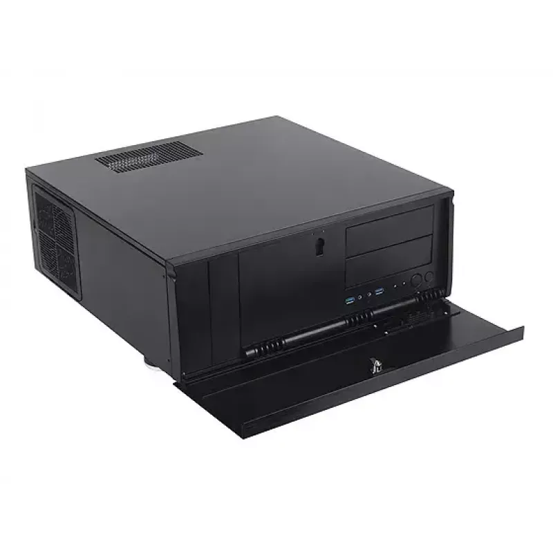 Korpusas SilverStone Grandia GD07 HTPC juodas