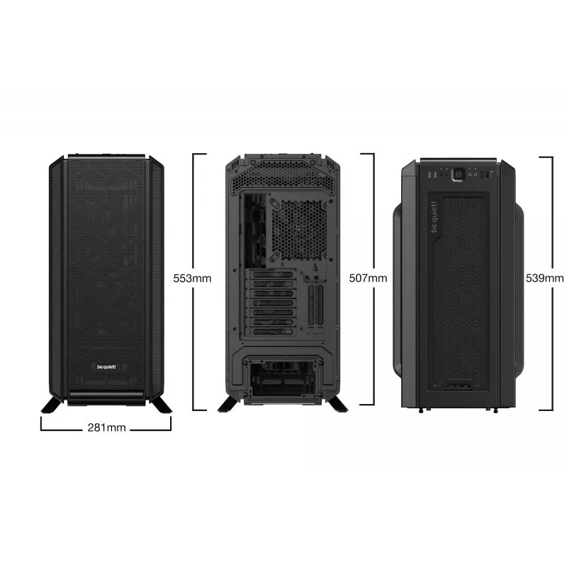 be quiet! Silent Base 802 Black Midi Tower korpusas
