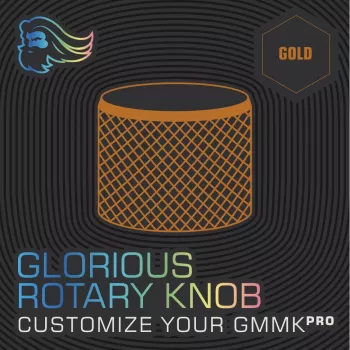 Glorious Gaming Rotary Knob – auksinė klaviatūros rankenėlė GMMK Pro