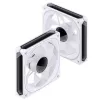 Jonsbo FR-505WR FR-505 ARGB PWM korpuso ventiliatorius su atvirkštinėmis mentėmis, 120 mm, 47,17 CFM, baltas