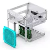 Jonsbo N2 Mini-ITX NAS korpusas, kubas, aliuminis/plienas, baltas
