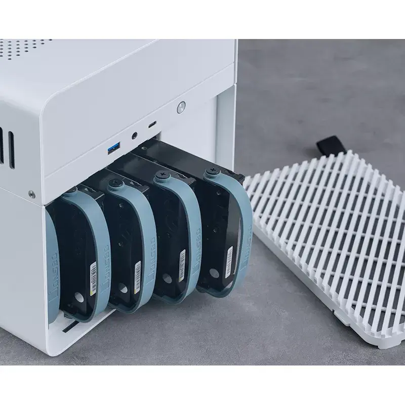 Jonsbo N2 Mini-ITX NAS korpusas, kubas, aliuminis/plienas, baltas