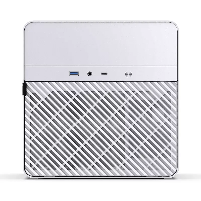 Jonsbo N2 Mini-ITX NAS korpusas, kubas, aliuminis/plienas, baltas