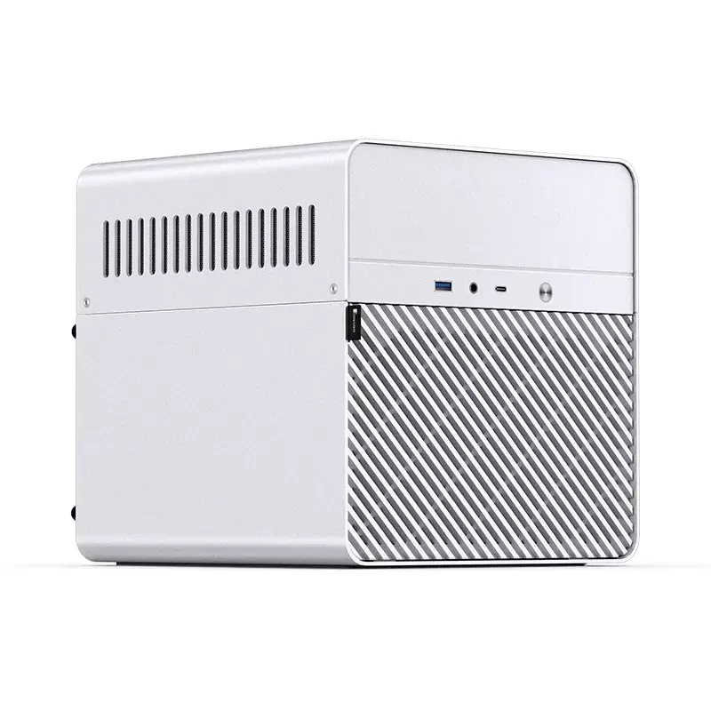 Jonsbo N2 Mini-ITX NAS korpusas, kubas, aliuminis/plienas, baltas