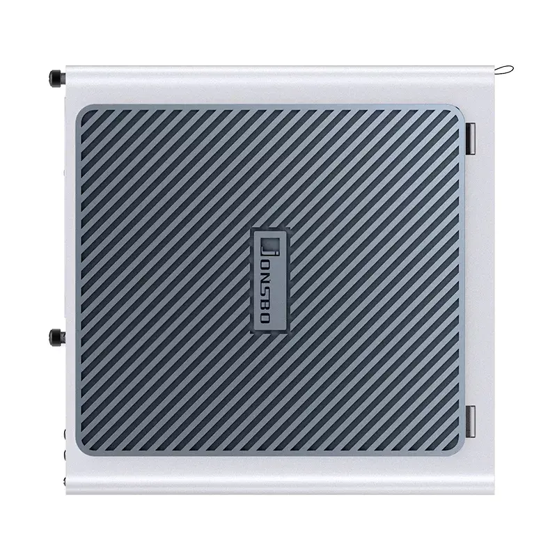 Jonsbo N2 Mini-ITX NAS korpusas, kubas, aliuminis/plienas, baltas