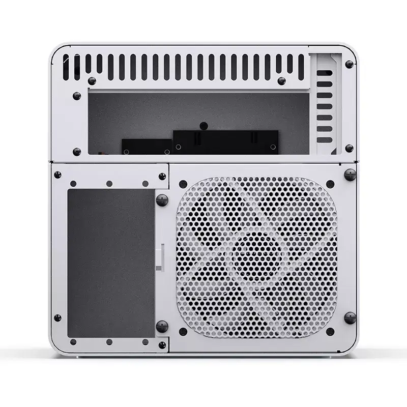 Jonsbo N2 Mini-ITX NAS korpusas, kubas, aliuminis/plienas, baltas