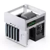 Jonsbo N2 Mini-ITX NAS korpusas, kubas, aliuminis/plienas, baltas