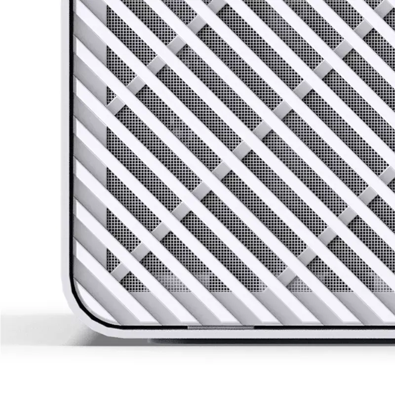 Jonsbo N2 Mini-ITX NAS korpusas, kubas, aliuminis/plienas, baltas
