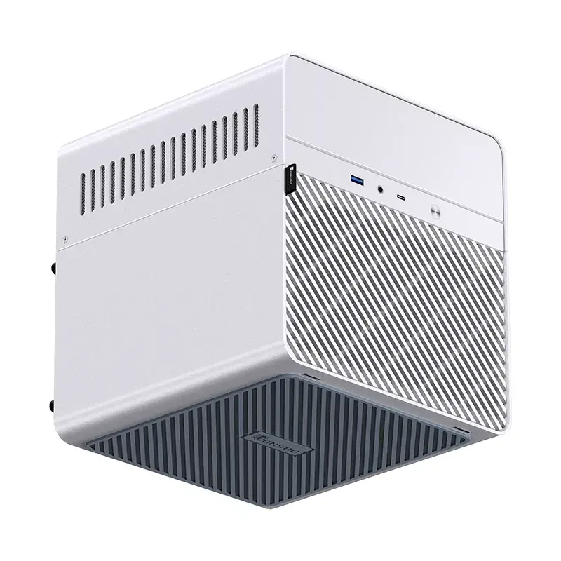 Jonsbo N2 Mini-ITX NAS korpusas, kubas, aliuminis/plienas, baltas