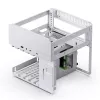 Jonsbo N2 Mini-ITX NAS korpusas, kubas, aliuminis/plienas, baltas