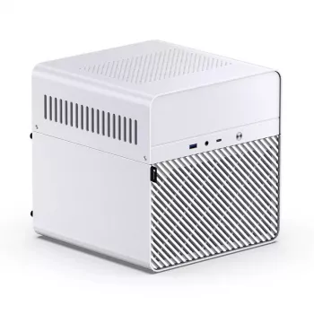 Kompiuterio korpusas Jonsbo N2 Cube White SFX 120mm ventiliatoriai 2.5 3.5 HDD