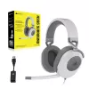 Ausinės CORSAIR HS65 žaidimams, 3.5mm, Surround, Baltos
