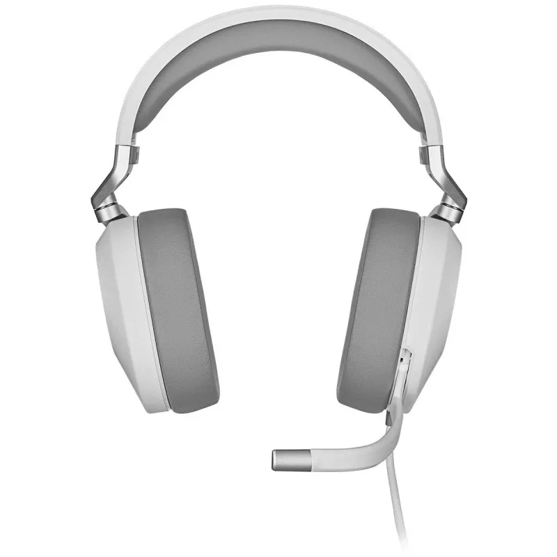 Ausinės CORSAIR HS65 žaidimams, 3.5mm, Surround, Baltos