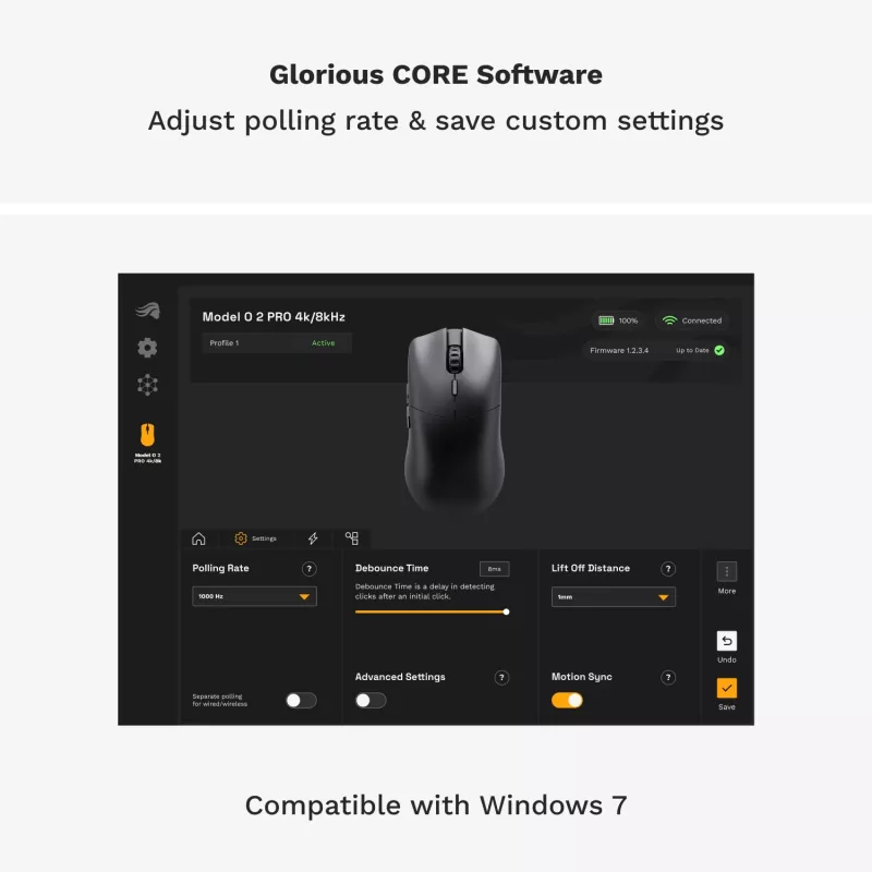 Glorious Gaming Model O 2 PRO Wireless - 1K Polling - Juoda