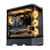 Kompiuterio korpusas Jonsbo D400 Midi Tower ATX, grūdintas stiklas, juodas