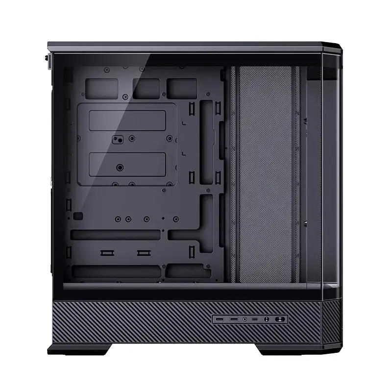 Kompiuterio korpusas Jonsbo D400 Midi Tower ATX, grūdintas stiklas, juodas