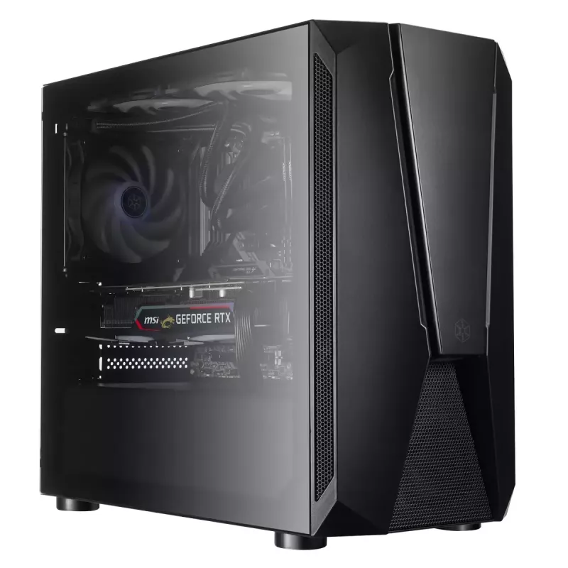 Korpusas Silverstone FARA V1M PRO Tower juodas