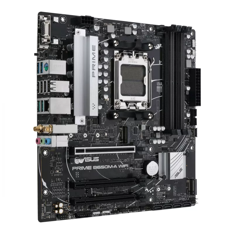ASUS PRIME B650M-A WIFI pagrindinė plokštė AMD B650 Socket AM5 micro ATX
