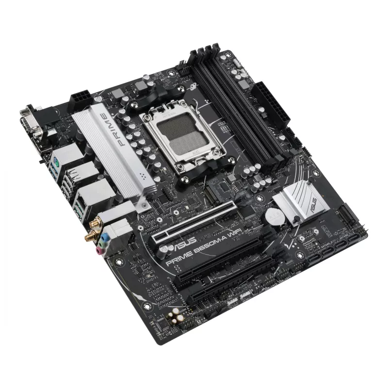 ASUS PRIME B650M-A WIFI pagrindinė plokštė AMD B650 Socket AM5 micro ATX