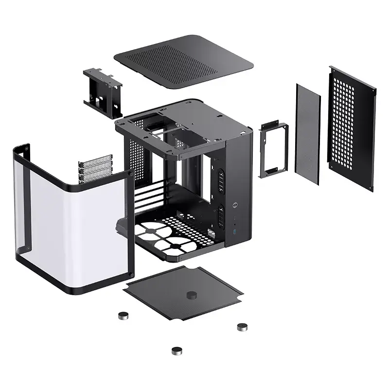 Korpusas Jonsbo TK-1 2.0 Mini Tower juodas