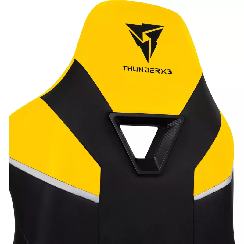 Universali žaidimų kėdė ThunderX3 TC5 Air Tech su paminkštinta sėdyne, juoda/geltona
