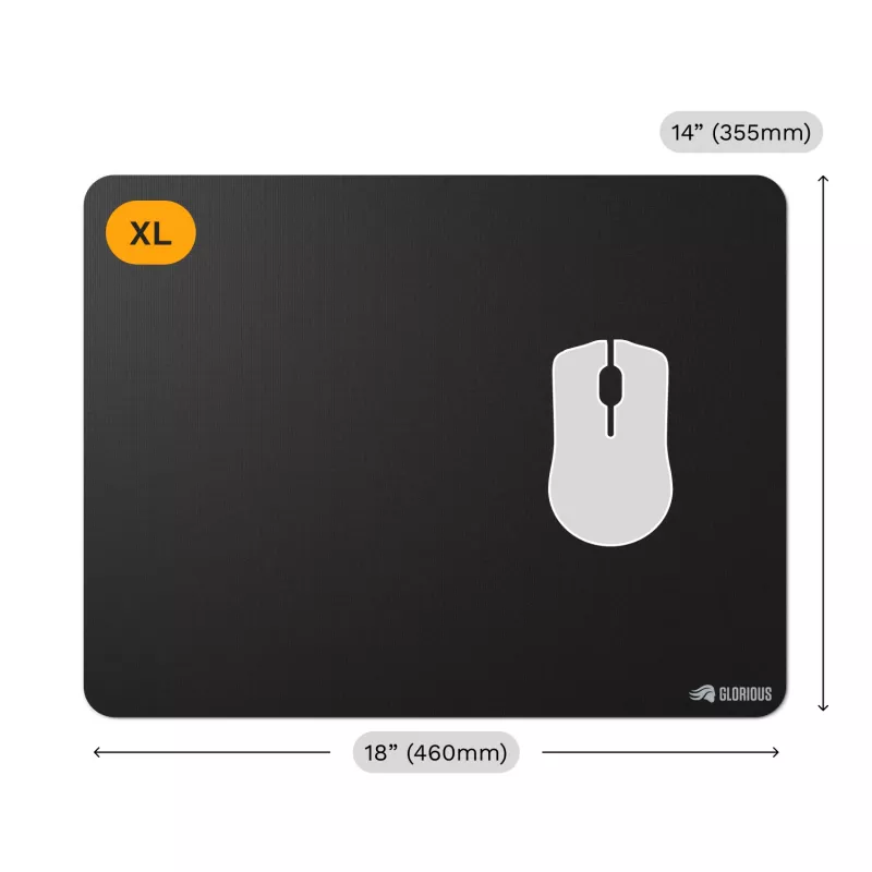 Pelės kilimėlis Glorious Gaming Glorious Mouse Pad 2 XL Edgeless Black