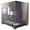 PC korpusas Antec CX800 Midi Tower juodas, medžio akcentai