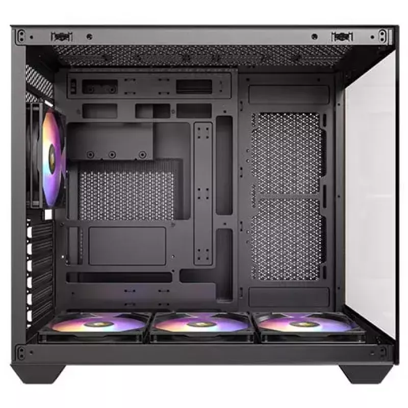 PC korpusas Antec CX800 Midi Tower juodas, medžio akcentai