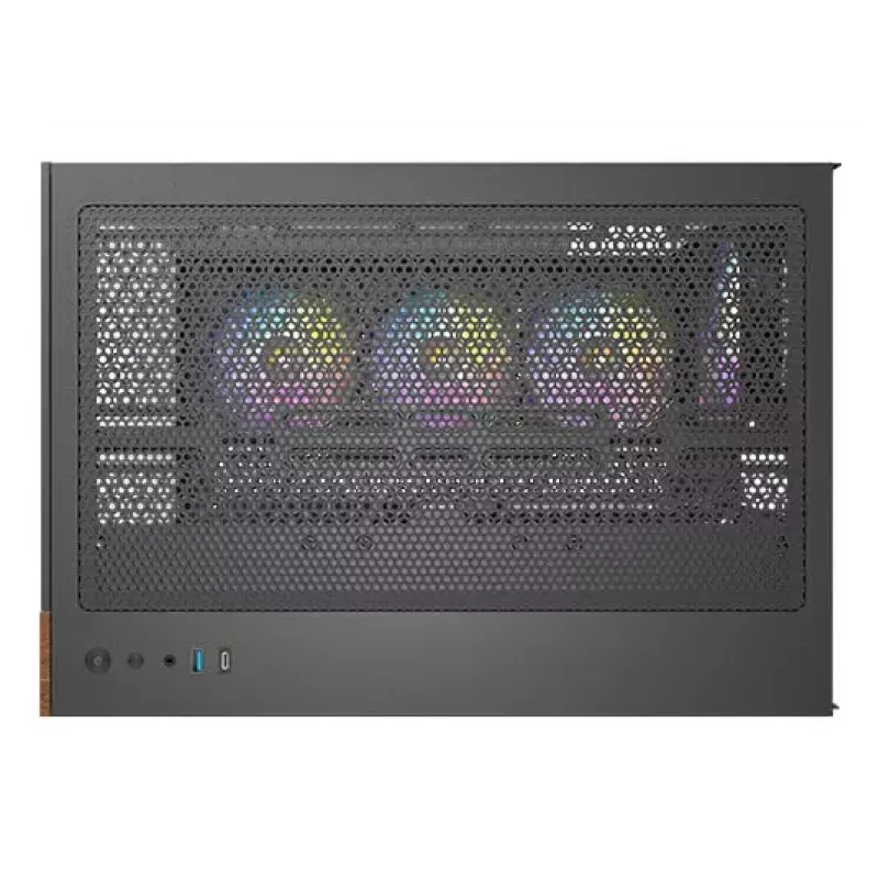 PC korpusas Antec CX800 Midi Tower juodas, medžio akcentai