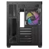 PC korpusas Antec CX800 Midi Tower juodas, medžio akcentai