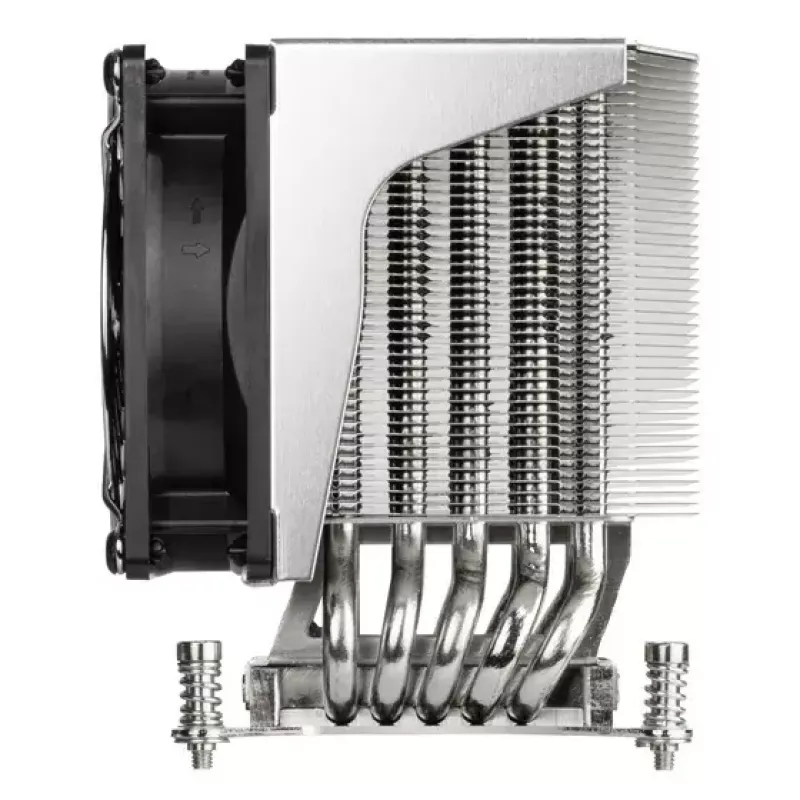 Oro aušintuvas Silverstone XE04-2066 juodas sidabrinis 6.8 mmH2O dvigubas rutulinis guolis