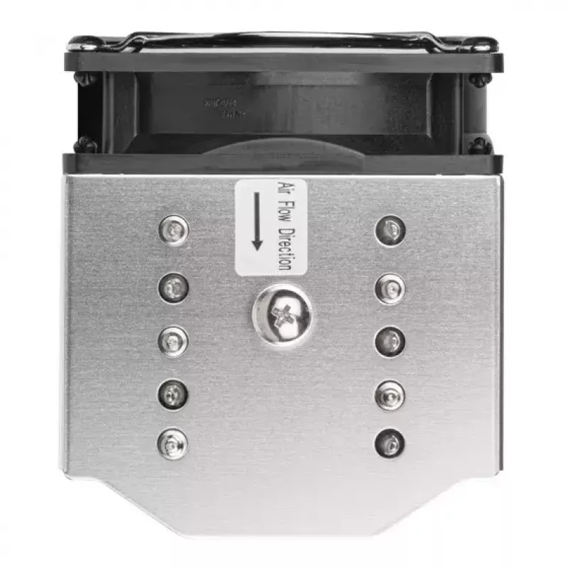 Oro aušintuvas Silverstone XE04-2066 juodas sidabrinis 6.8 mmH2O dvigubas rutulinis guolis