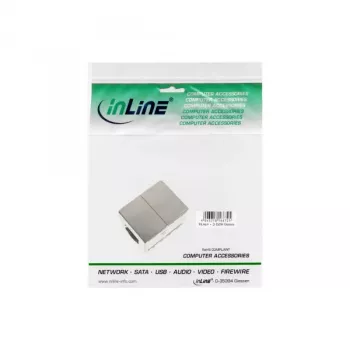 InLine Cat.6 adapteris visiškai ekranuotas metalinis 2x RJ45 motina-motina tiesioginis