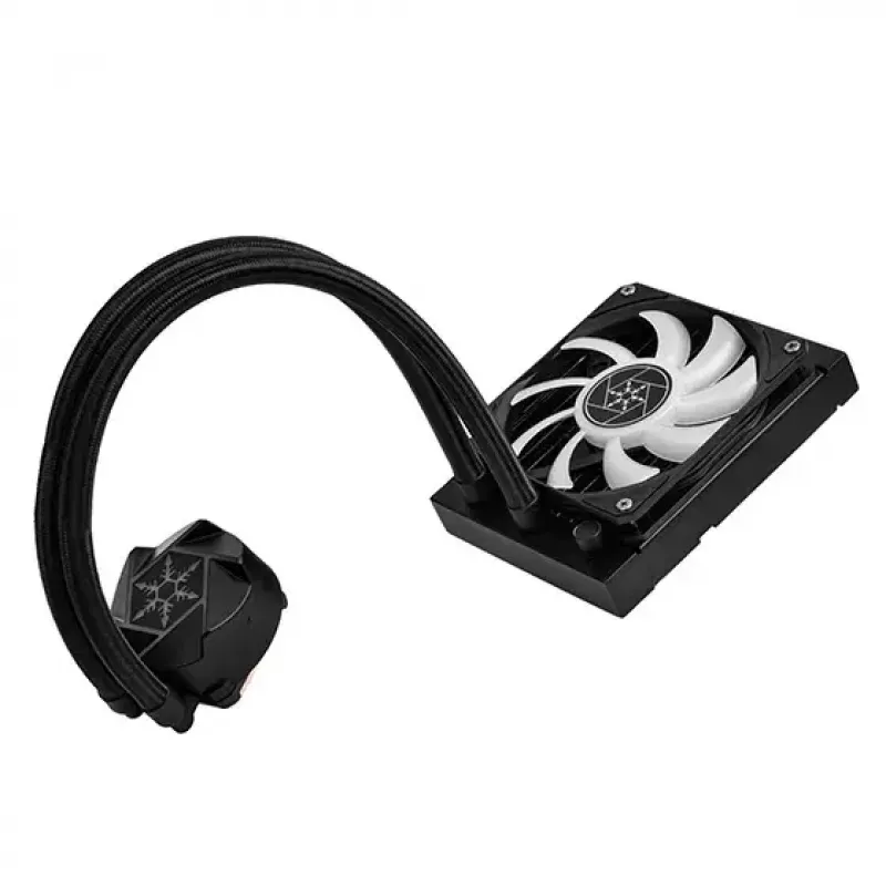 Skysčio aušinimo komplektas SilverStone VIDA 120 SLIM 12 cm Juoda 300-1800 RPM