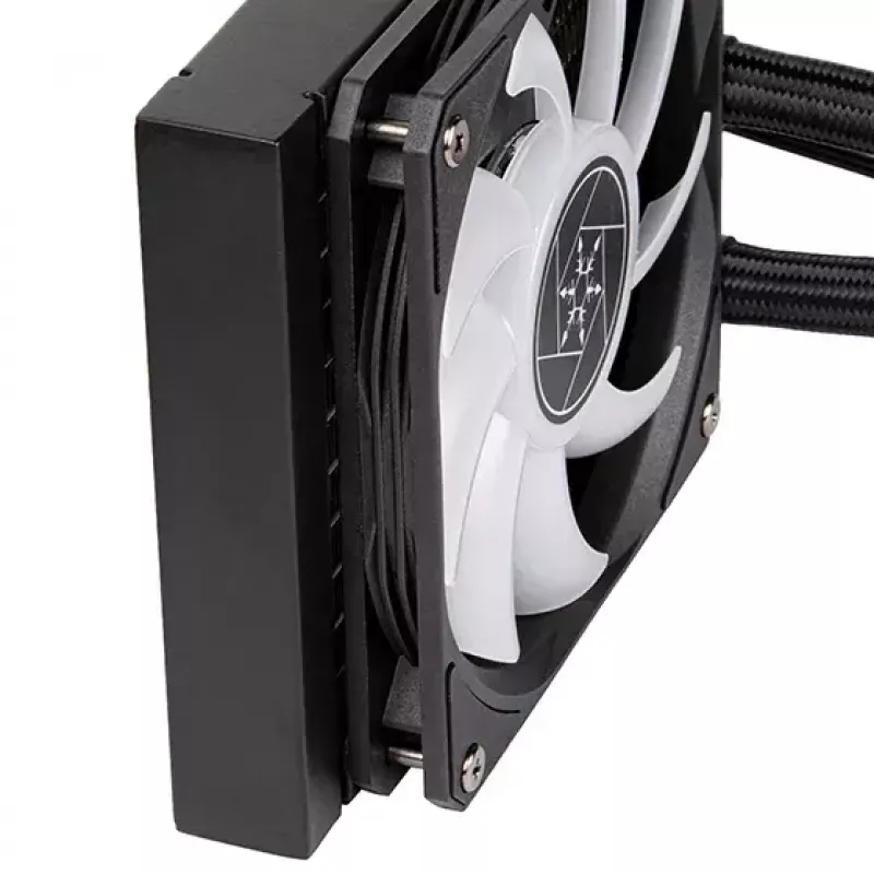 Skysčio aušinimo komplektas SilverStone VIDA 120 SLIM 12 cm Juoda 300-1800 RPM