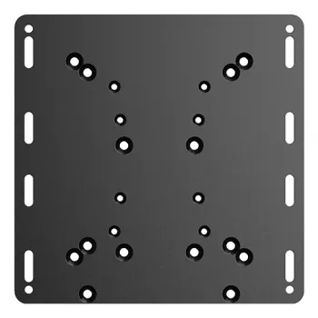 Moza Racing Flight Support Plate – Juoda plieninė skrydžio pagrindo laikiklio adapterio plokštė, 220 mm
